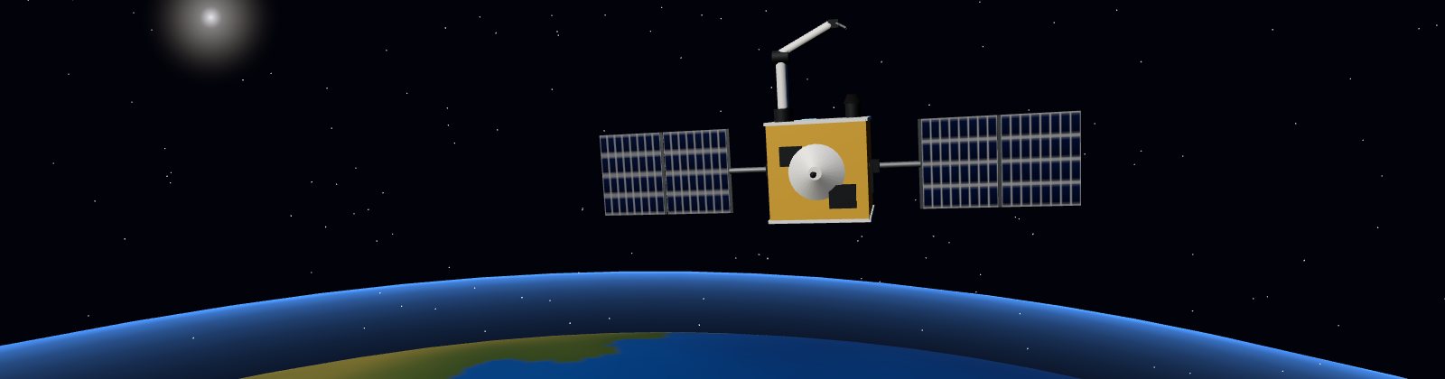 Dünya yörüngesinde robot kollu uydu